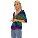 Rainbow Mandala Abstract Pastel Pattern Lightweight Drawstring Hooded Top View2