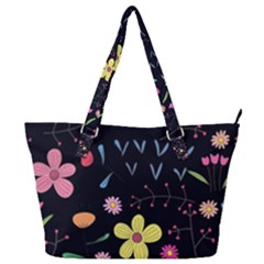 Beautiful Flower Plants Aesthetic Secret Garden Full Print Shoulder Bag by Grandong