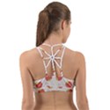 Strawberries Pattern Design Back Web Sports Bra View2