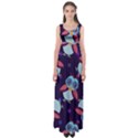 Owl Pattern Background Empire Waist Maxi Dress View1