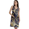 Tardis Doctor Who Pattern Sleeveless Dress With Pocket View3