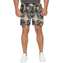 Tardis Doctor Who Pattern Men s Runner Shorts by Cemarart