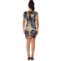 Tardis Doctor Who Pattern Fitted Knot Split End Bodycon Dress View4