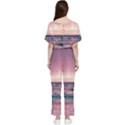 Sunset Ocean Beach Catcher Dream Evening Night Sunset Batwing Lightweight Chiffon Jumpsuit View2