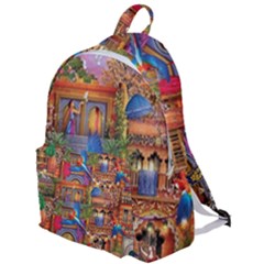 Arabian Street Art Colorful Peacock Tiger Man Parrot Horse Dancer Fantasy The Plain Backpack by Cemarart