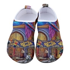 Arabian Street Art Colorful Peacock Tiger Man Parrot Horse Dancer Fantasy Men s Sock-style Water Shoes by Cemarart