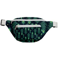 Peacock Pattern Fanny Pack by Cemarart