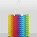 Rainbow Beautiful Seamless Pattern Full Print Rope Handle Tote (Large) View2