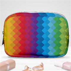 Rainbow Beautiful Seamless Pattern Make Up Pouch (small) by Cemarart