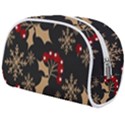 Christmas Pattern With Snowflakes Berries Make Up Case (Medium) View2