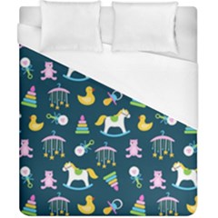 Cute Babies Toys Seamless Pattern Duvet Cover (california King Size) by Ndabl3x