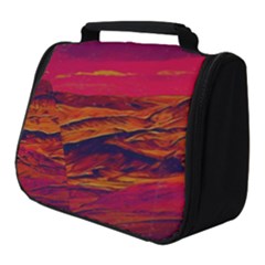 Time Wind Polishpattern Architecture Building City Cityscape Nature Pop-art Pop Surrealism  Retrowave Full Print Travel Pouch (small) by Cemarart