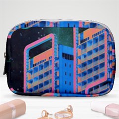Fantasy City Architecture Building Cityscape Make Up Pouch (small) by Cemarart