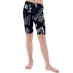 Knowledge Drawing Education Science Kids  Mid Length Swim Shorts by Proyonanggan