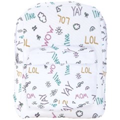 Doodle Pattern Full Print Backpack by Proyonanggan