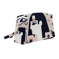 Egypt Pyramid Nature Desert Wristlet Pouch Bag (medium) by Proyonanggan