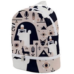 Egypt Pyramid Nature Desert Zip Bottom Backpack by Proyonanggan