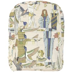 Egyptian Paper Woman Dress Design Full Print Backpack by Proyonanggan