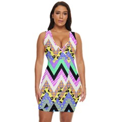 Zigzag-1 Draped Bodycon Dress by nateshop