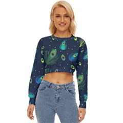 Feather, Bird, Pattern, Lightweight Long Sleeve Sweatshirt by nateshop