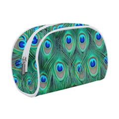 Peacock Feathers, Bonito, Bird, Blue, Colorful, Feathers Make Up Case (small) by nateshop