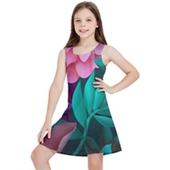 Eaves, Mate, Pink, Purple, Stock Wall Kids  Lightweight Sleeveless Dress by nateshop