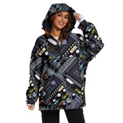 Motherboard Board Circuit Electronic Technology Women s Ski And Snowboard Waterproof Breathable Jacket by Cemarart