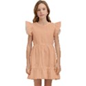 Peach Fuzz 2024 Kids  Winged Sleeve Dress View1