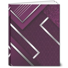 Purple Abstract Background, Luxury Purple Background 8  X 10  Softcover Notebook by nateshop
