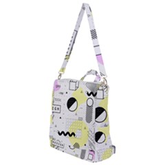 Graphic Design Geometric Background Crossbody Backpack by Grandong