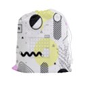Graphic Design Geometric Background Drawstring Pouch (2XL) View1