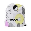 Graphic Design Geometric Background Drawstring Pouch (2XL) View2