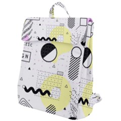 Graphic Design Geometric Background Flap Top Backpack by Grandong