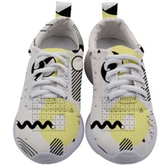 Graphic Design Geometric Background Kids Athletic Shoes by Grandong