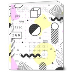 Graphic Design Geometric Background 8  X 10  Softcover Notebook by Grandong