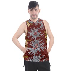 Authentic Aboriginal Art - Bushland Dreaming Men s Sleeveless Hoodie by hogartharts