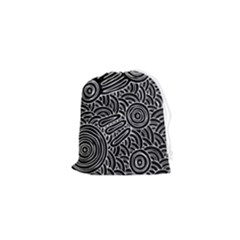 Authentic Aboriginal Art - Meeting Places Drawstring Pouch (xs) by hogartharts