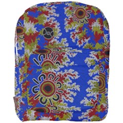 Authentic Aboriginal Art - Waterholes (corella) Full Print Backpack by hogartharts