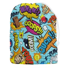Vintage Tattoos Colorful Seamless Pattern Drawstring Pouch (3xl) by Bedest