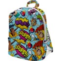 Comic Elements Colorful Seamless Pattern Zip Up Backpack View1