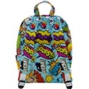 Comic Elements Colorful Seamless Pattern Zip Up Backpack View3