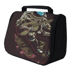 Astronaut Playing Guitar Parody Full Print Travel Pouch (small) by Cemarart