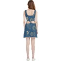 Asian Seamless Galaxy Pattern Velour Cutout Dress View2
