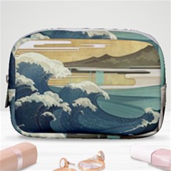 Sea Asia Waves Japanese Art The Great Wave Off Kanagawa Make Up Pouch (small) by Cemarart