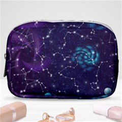 Realistic Night Sky With Constellations Make Up Pouch (small) by Cemarart
