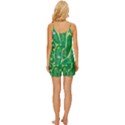 Golf Course Par Golf Course Green V-Neck Satin Pajamas Set View4