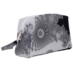 Males Mandelbrot Abstract Almond Bread Wristlet Pouch Bag (large) by Cemarart