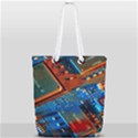 Gray Circuit Board Electronics Electronic Components Microprocessor Full Print Rope Handle Tote (Small) View2