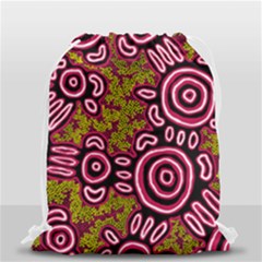 Authentic Aboriginal Art - You Belong Drawstring Bag (small) by hogartharts