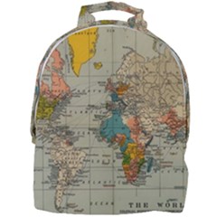 Circular Concentric Radial Symmetry Abstract Mini Full Print Backpack by Proyonanggan